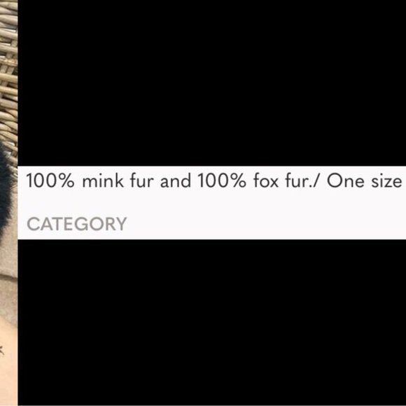 Winter Black Mink Fox Fur Hat NEW
